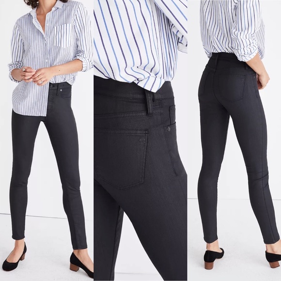 Madewell Denim - Madewell 9" High-Rise Coated Skinny Jeans